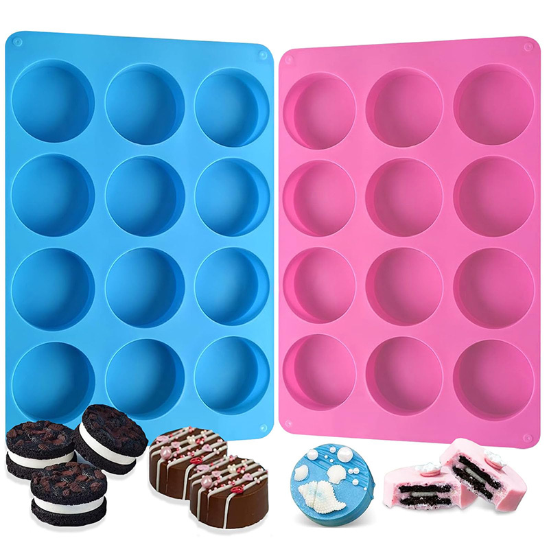 Soap Making Oven - Runde Silikonformen mit 12 Hohlräumen, Zylinderförmige