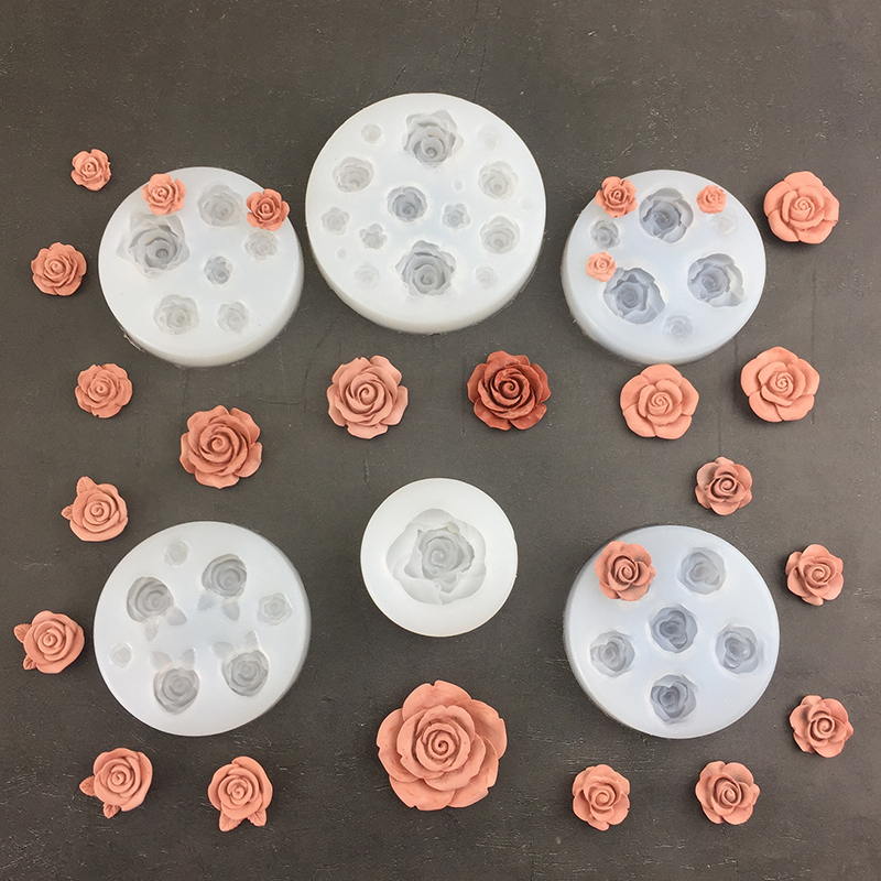 Soap Making Oven - 3d Rosen blumen form Blatt Silikon