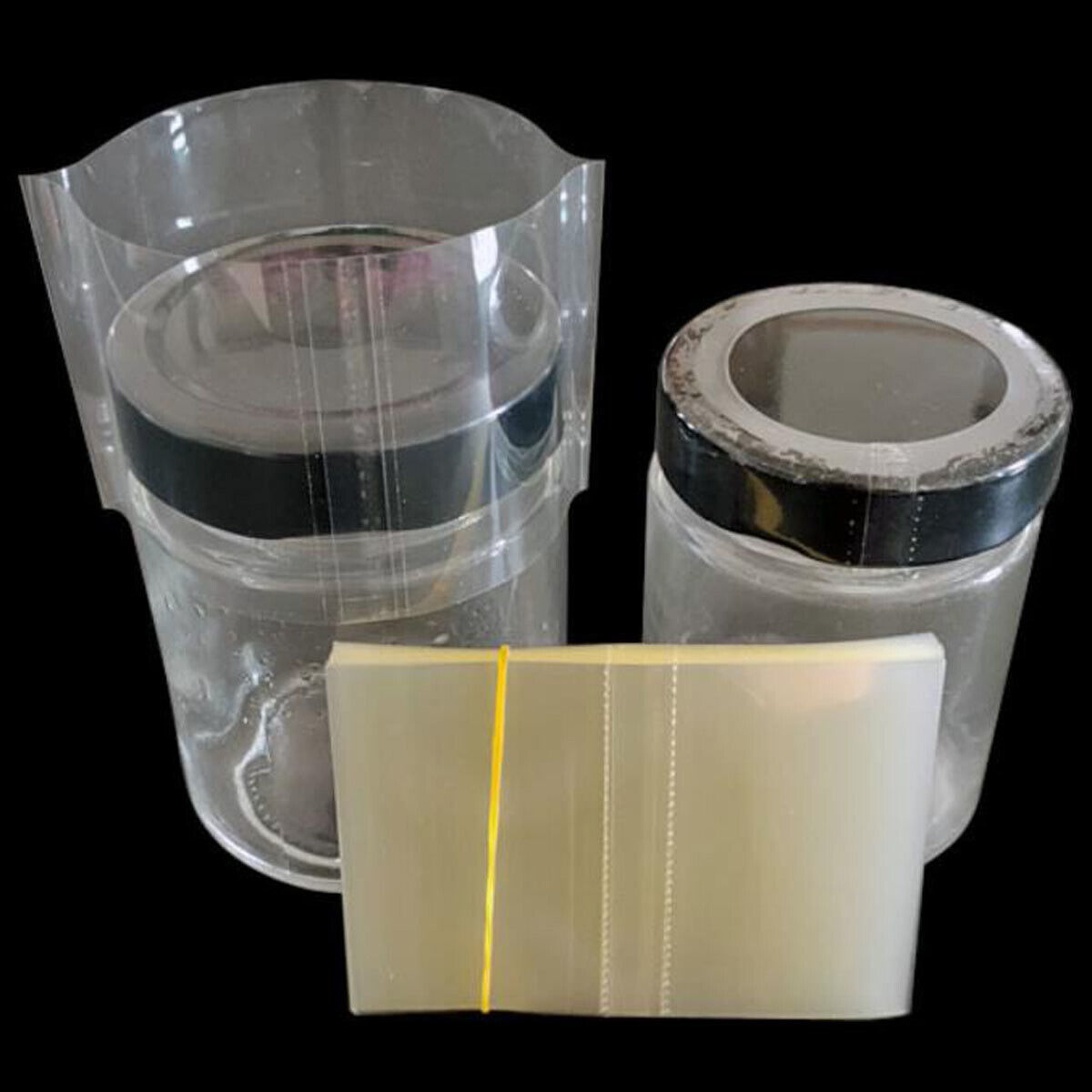 Shrink Wrap Pvc - 400X PVC-Schrumpffolie mit Flachmundstück, Transparente Hitze-Schrumpffolie
