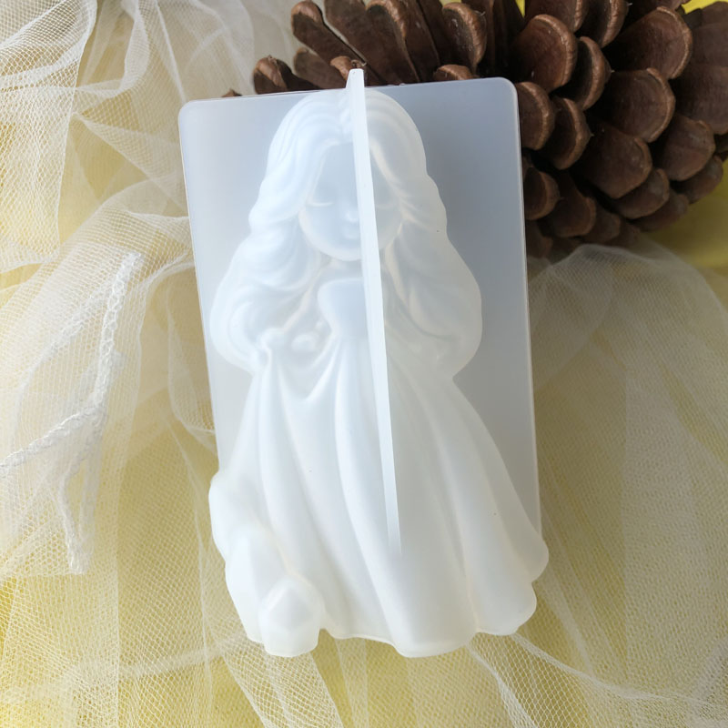 Soap Making Oven - 3D süße Prinzessin Silikon Kerze Form