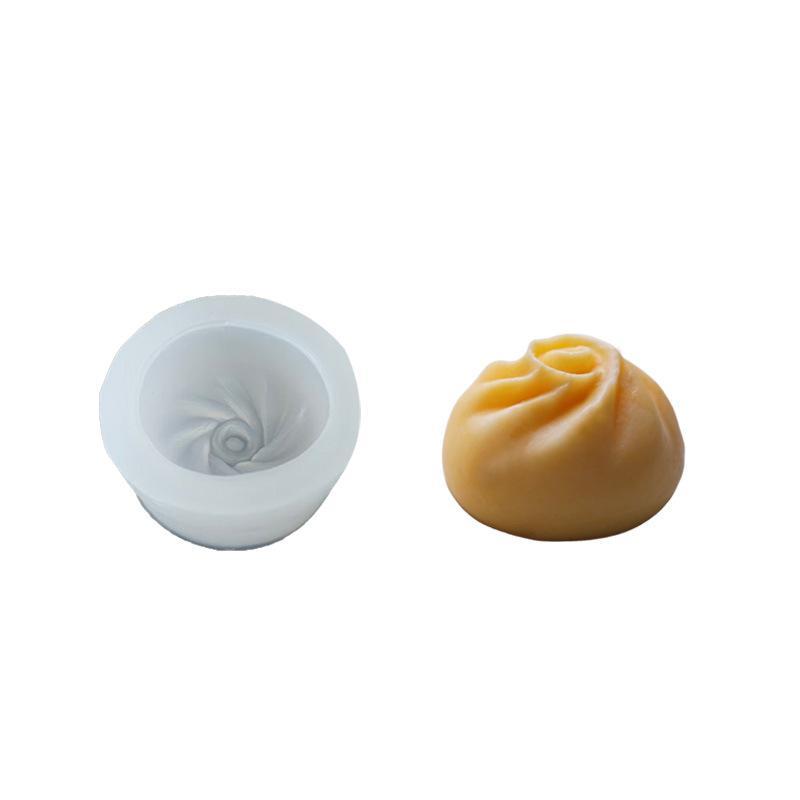Soap Making Gifts - 3D Niedliche Knödel-Baozi-Silikonform, leicht zu entformen,