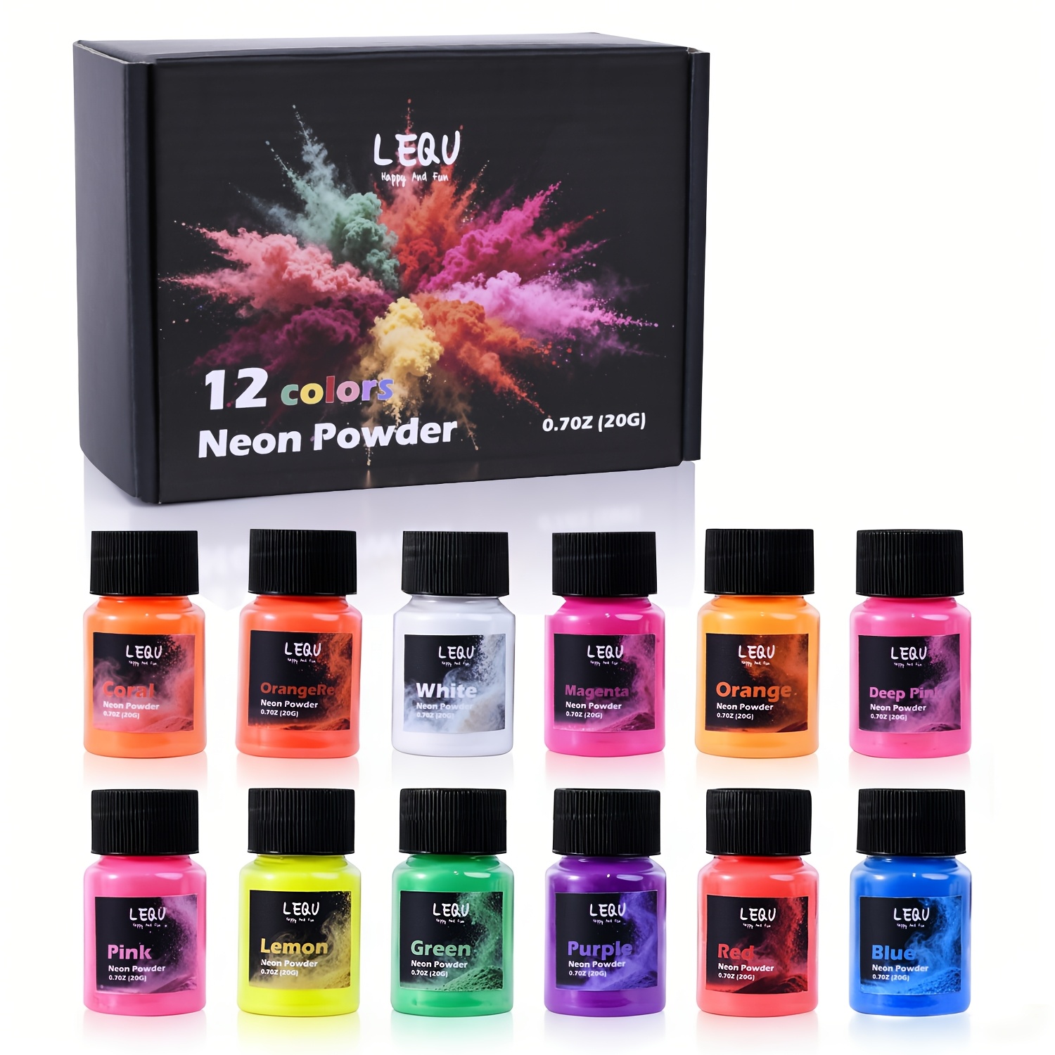 Soap Making Book For Beginners - LEQU 12 Farben Neon Fluoreszierendes Harz-Pigmentpulver,