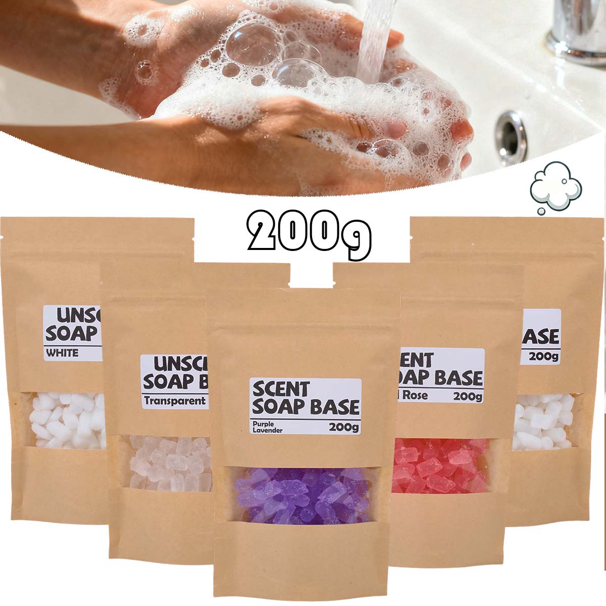 Soap Making Material Wholesale - 200g Duftseife Basis Glycerin Schmelzeife Machen