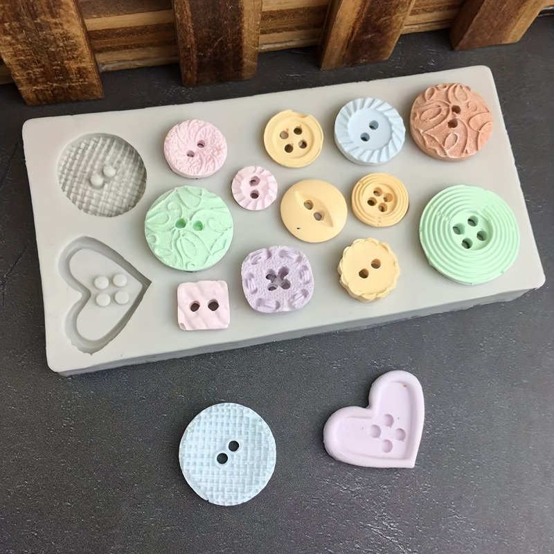 Soap Making Oven - Knopfförmige Silikonform für Seifen- und Kerzendekoration