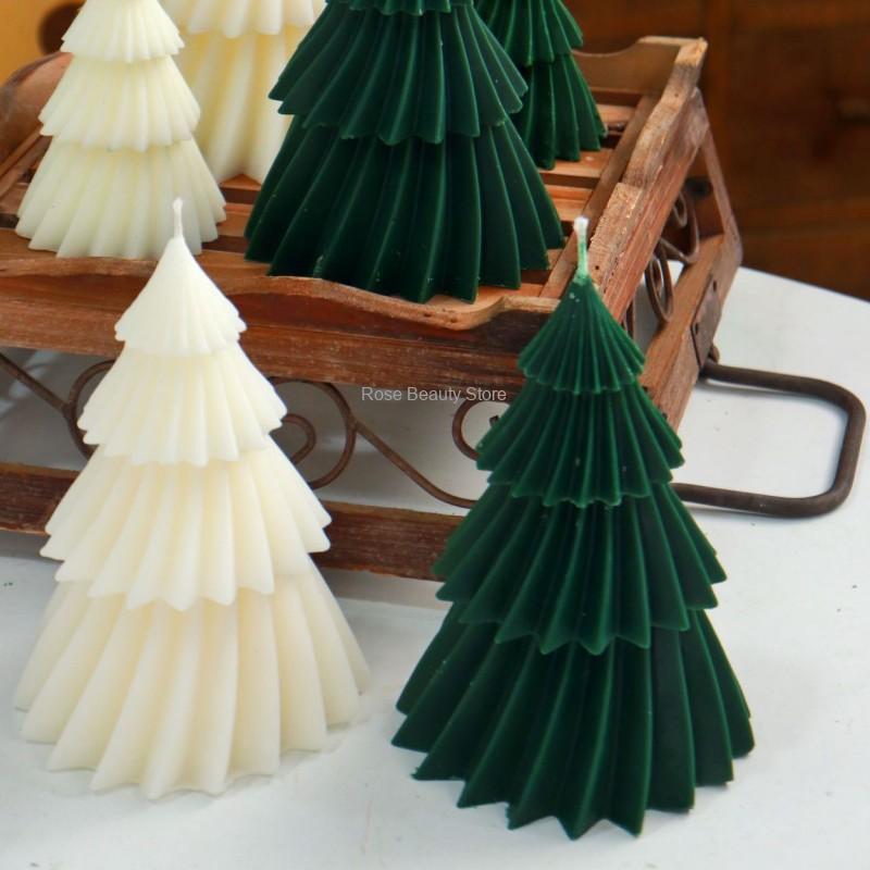 Soap Making Book For Beginners - 1/2 Stück Weihnachtsbaum-Kerzenform aus Silikon DIY