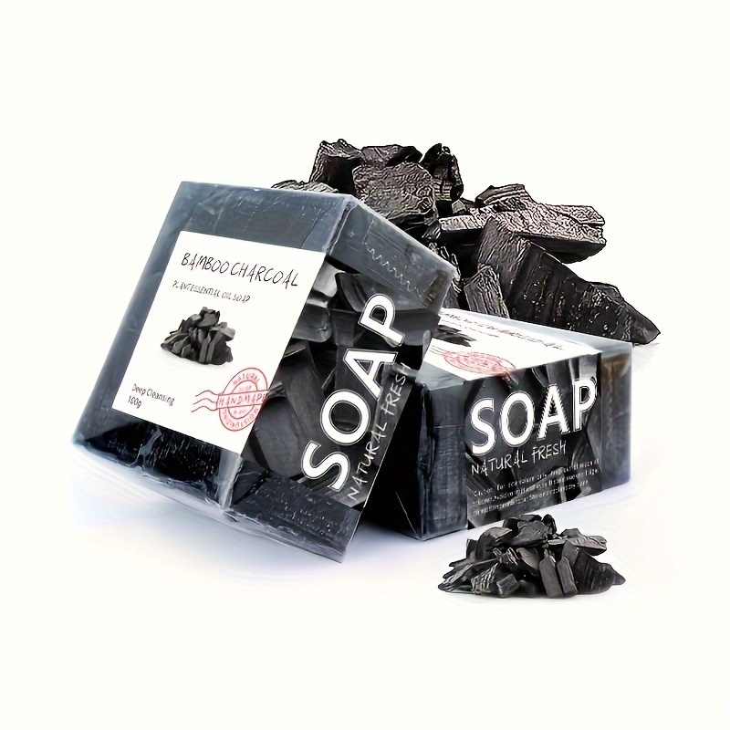 Essential Oil Soap - 100 g feuchtigkeitsspendende handgemachte Bambuskohle-Seife mit