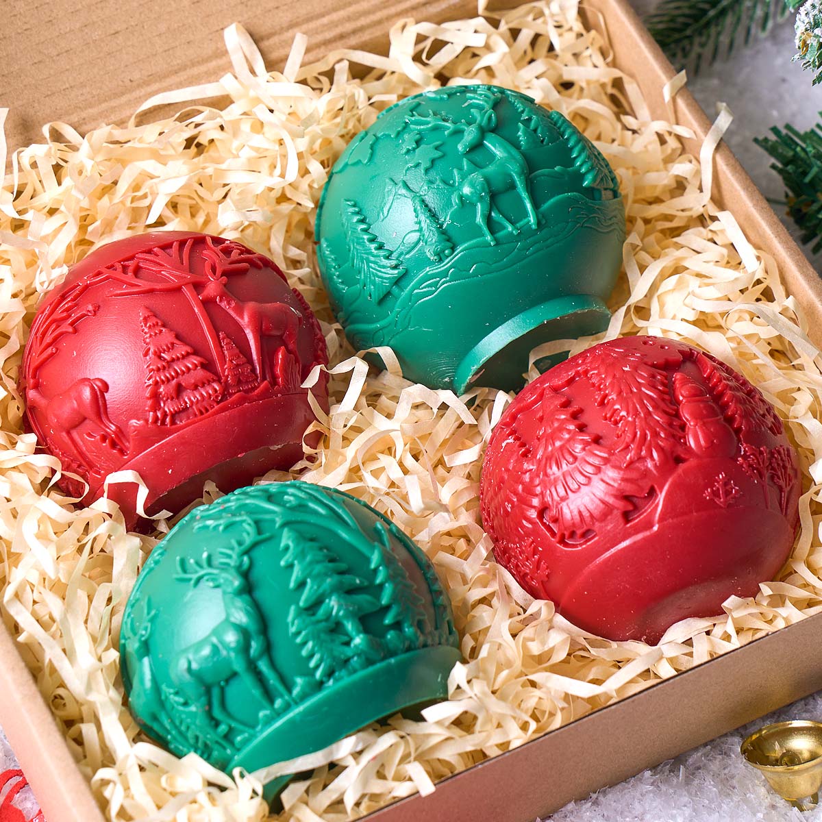 Soap Making At Home - Weihnachtsschmuck Silikon Kerzenform DIY handgemachte Weihnachtsbaum