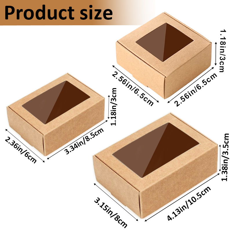 Soap Making Gifts - 15/35/50 Stück Selbstgemachte Verpackte Seifenbox, Mini-Geschenkbox
