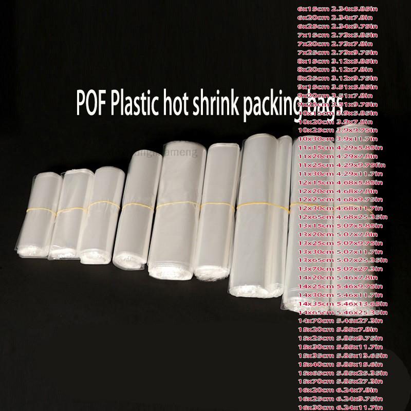Shrink Wrap Pvc - 100 Teile/los 82 Größen POF Schrumpfbeutel