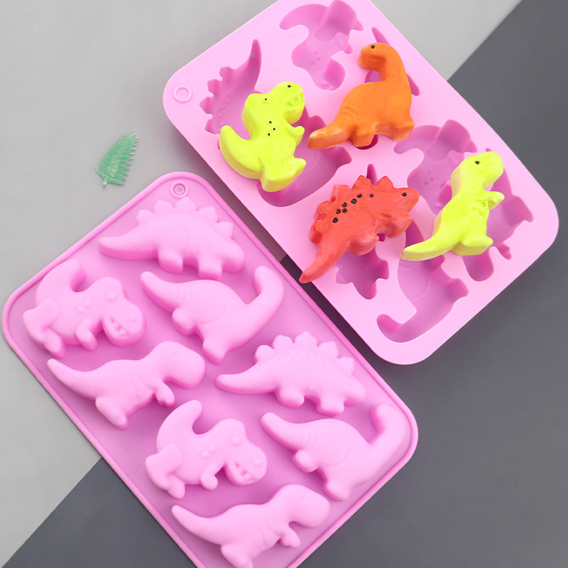 Soap Making Oven - Blues Großhandel 8 Dinosaurier Cartoon Silikon