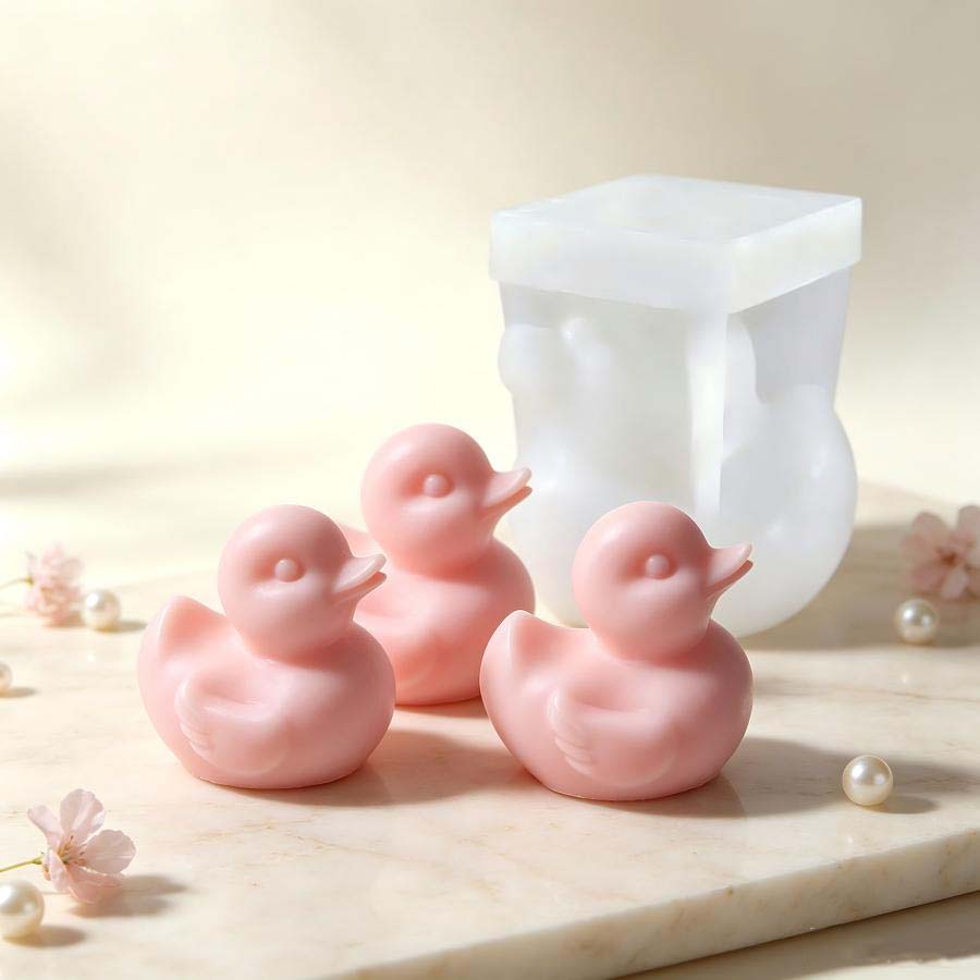 Soap Making At Home - 3D Niedliche Enten-Silikonform für Kerzen, DIY