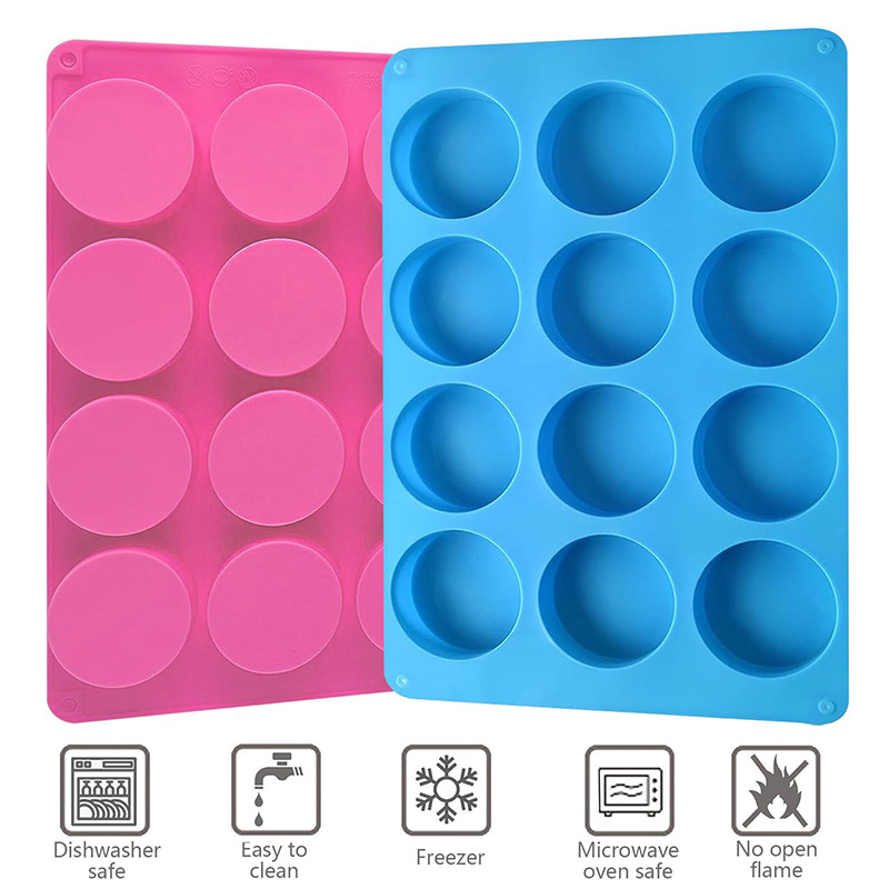 Runde Silikonformen mit 12 Hoh – Soap Making Oven Bewertung und Preis