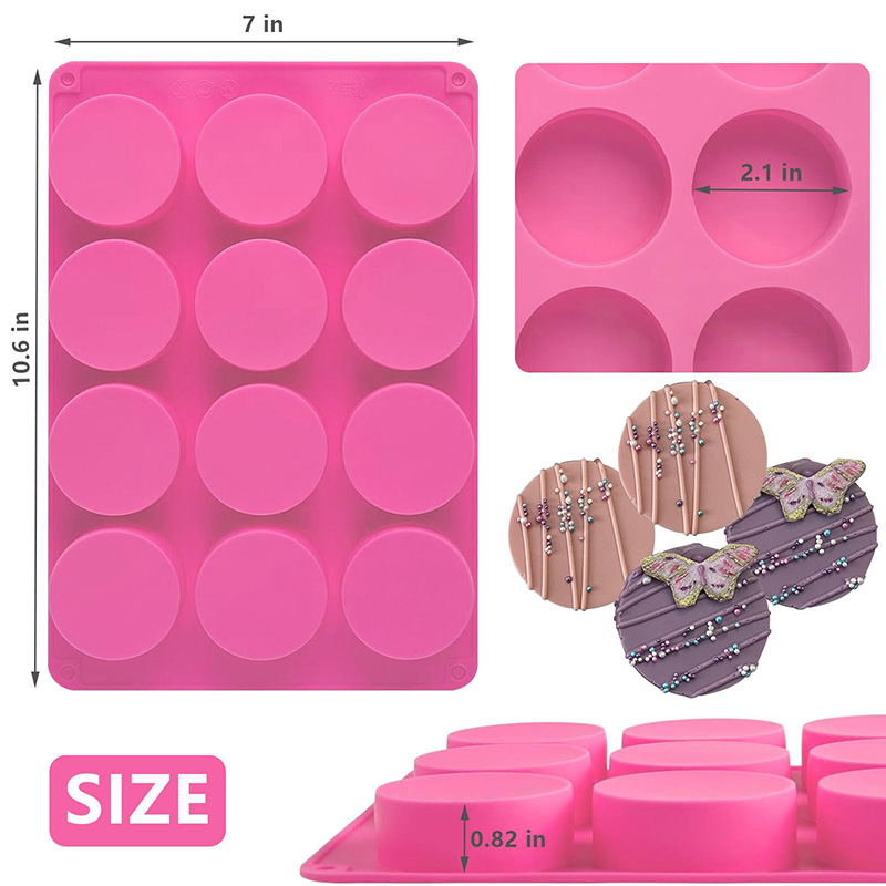 Runde Silikonformen mit 12 Hoh – Soap Making Oven Bewertung und Preis