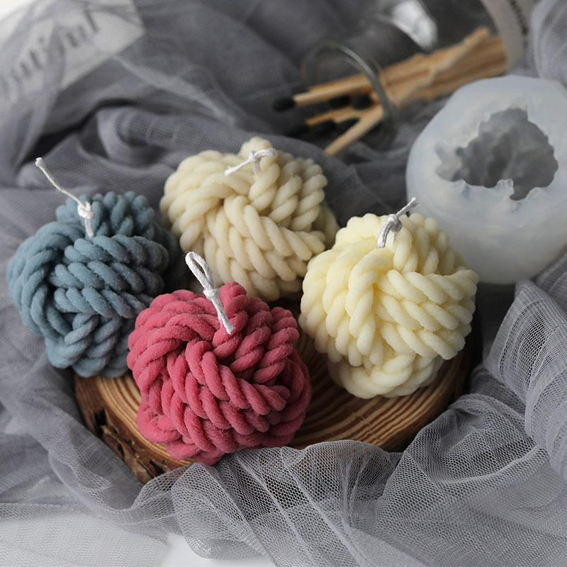 3D Wolle Form Kerze Form Duftk – Soap Making At Home Bewertung und Preis